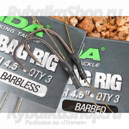 Оснастка волосяная Korda PVA Bag Rig-6 Wide Gape 18lb KCR105