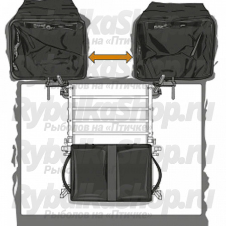 Садок прямоугольный Middy StarGrip 5IFTY Carp-Sack 50lb Compact 18"x14"x9' Keepnet (20953)
