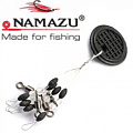 Namazu Rolling Swivel Pearl Beads And Olive Rubber Stopper