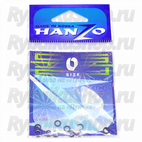 Кольцо заводное плоское усиленное Hanzo SR 9010 №0 BLN (уп.10 шт.)
