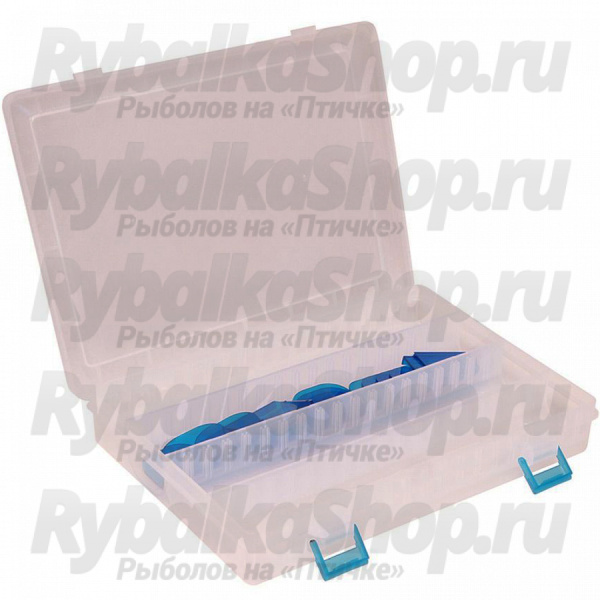 Коробка для приманок Kosadaka TB-S09-CL, 24.5*18*3см, регулируемая, прозрачная