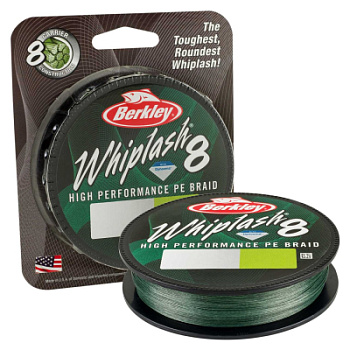 Плетеный шнур Berkley Whiplash 8 Green 150m 0.14mm (1446621)