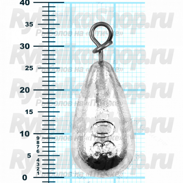 Груз Призёр "Колокол" с быстросъемной застежкой 30 гр, 3 шт/упак