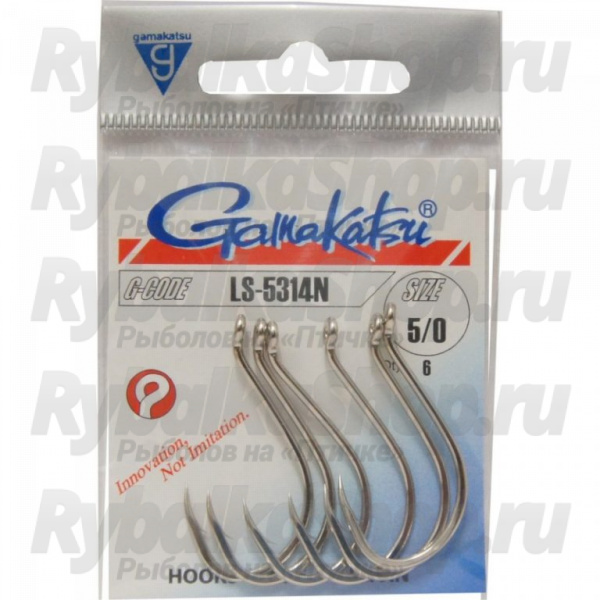 Крючок Gamakatsu Hook LS-5314N Nickel /0 №7/0