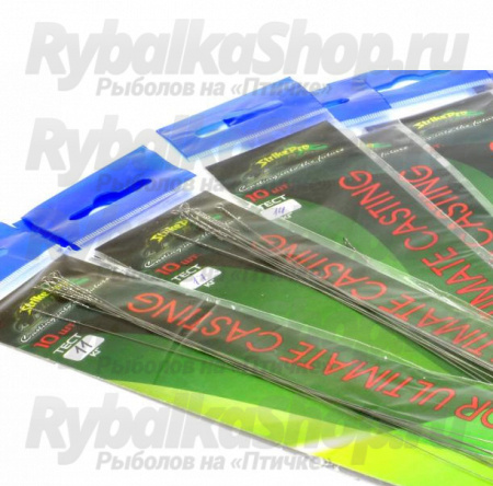 Поводки стальные струна Strike Pro 0,30мм. 20см. 11кг. 10шт