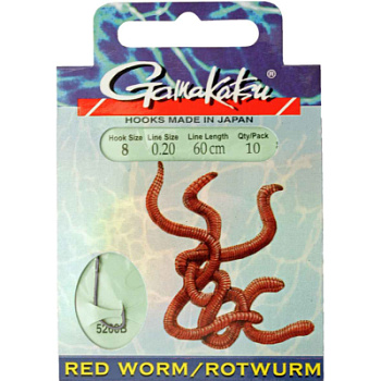 Крючок Gamakatsu Hook BKD-5260B Nickel Worm 60см №04 d0.25