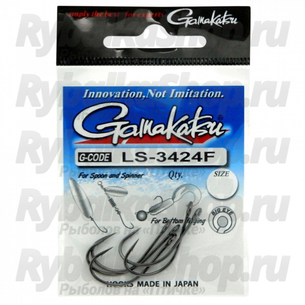 Крючок Gamakatsu LS-3424F N/L Black №04