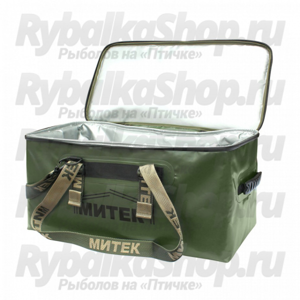 Сумка-Термос Митек бокс 45л (60х30х30см) с крышкой (хаки)