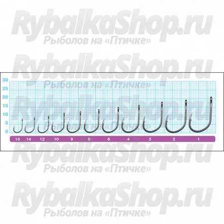 Крючок Owner 50168 Iseama BL w/eye BC №04