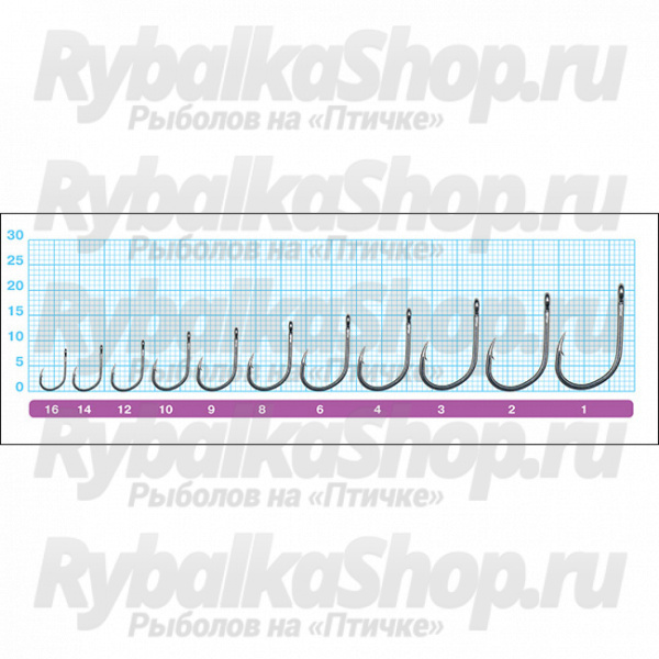 Крючок Owner 50168 Iseama BL w/eye BC №04