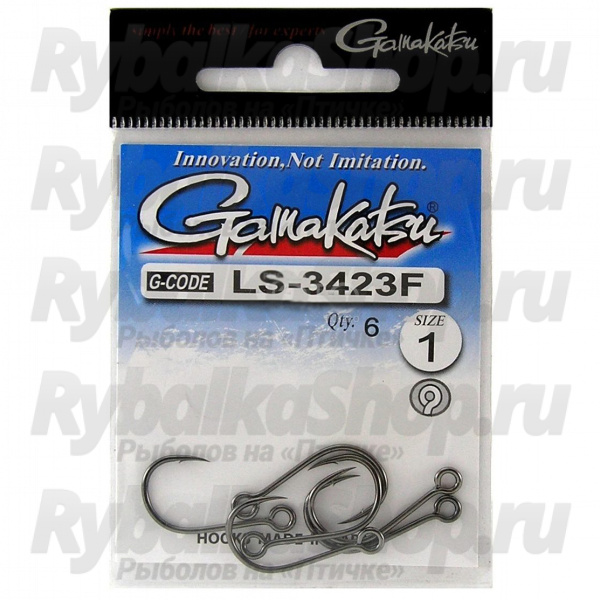 Крючок Gamakatsu LS-3423F N/L Black №12