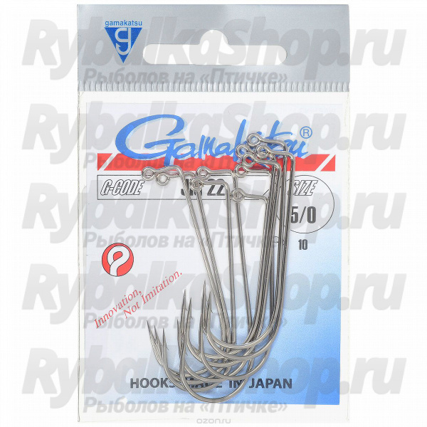 Крючок Gamakatsu Jig 90 Heavy Wire № 2/0 (25шт.)