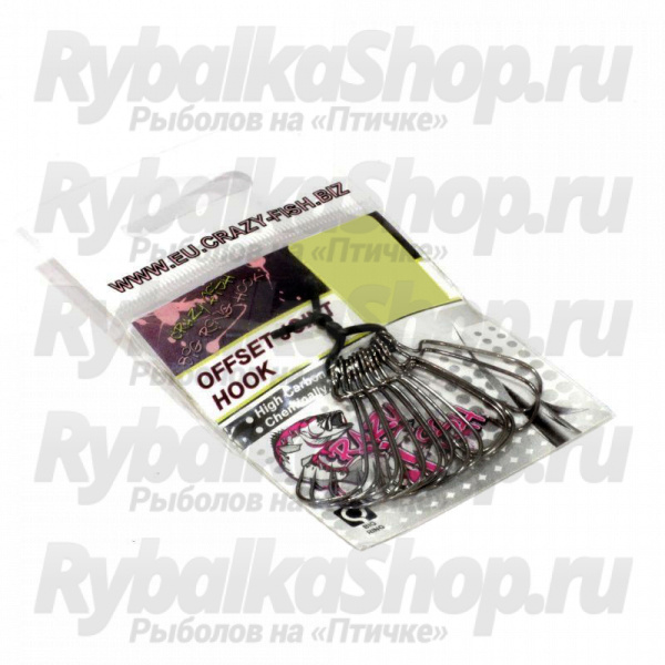 Офсетный крючок Crazy Fish Offset Joint Hook OJH-3/0 7шт