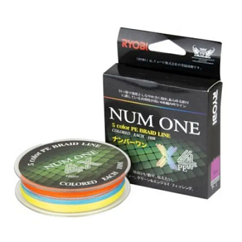 Шнур Ryobi Num One PE4X Multicolor 100m 0.8#/0,148 mm