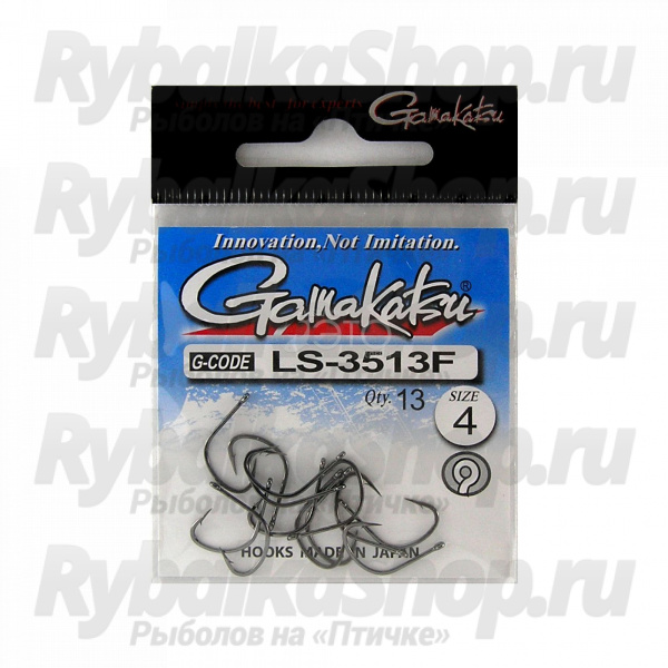 Крючок Gamakatsu Hook LS-3513F (Black) №6 (25 шт.)