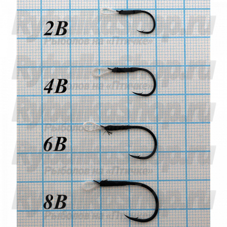 Крючки для воблеров и блесен Smith Assist Hook Vertical №B4 (6шт./упак.) 7мм.