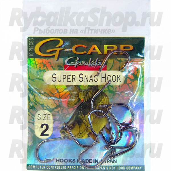 Крючок Gamakatsu G-Carp Super Snag №01