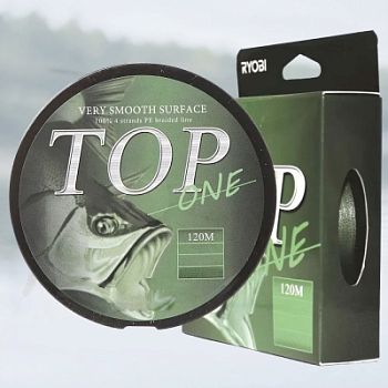 Шнур Ryobi TOP PE4X Dark green 120m 0.3/d-0.092mm