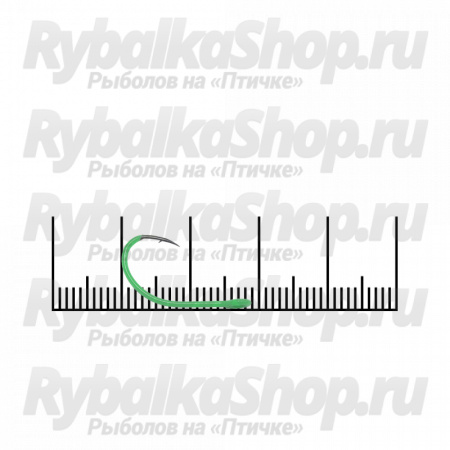 Крючок Prizyor Trout series hook №6 Green uv