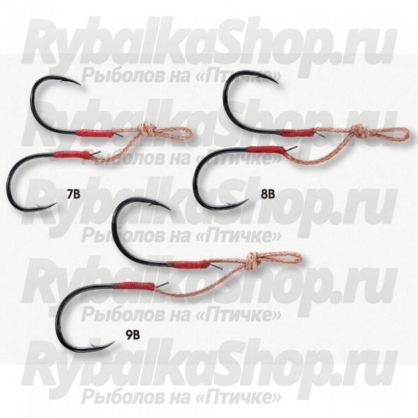 Крючки для пилькеров и блесен Smith Sure Hook Double Heavy Duty №7B (2шт./упак.)