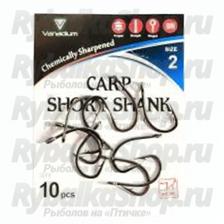 Крючок карповый Koi Carp Short Shank, размер 2 (INT), цвет BN, (10 шт.)