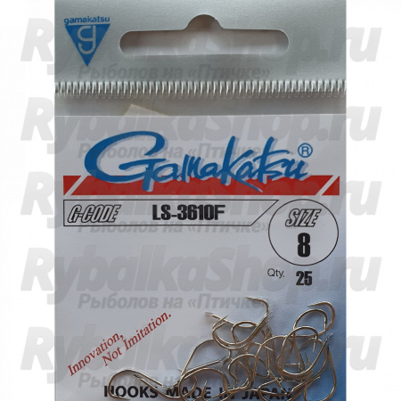 Крючок Gamakatsu Hook LS-3610G Gold №04