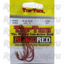 Крючок Tru Turn Bass 063ZS, №4/0; 3 psc Blood Red