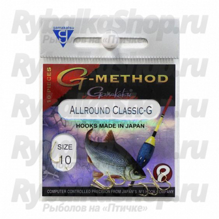 Крючок Gamakatsu Method Allround Classic G №12 (10шт.)