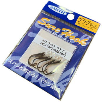 Крючки для воблеров и блесен Smith Assist Hook Vertical №B7 (6шт./упак.) 10мм.