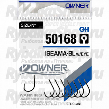 Крючок Owner 50168 Iseama BL w/eye BC №04