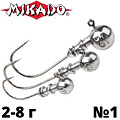 Джиг-головка Mikado Abeerdeen BN крючок №1 Джиг-головка Mikado Abeerdeen BN крючок №1