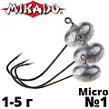 Micro Джиг-головка Mikado Abeerdeen BN Micro Джиг-головка Mikado Abeerdeen BN