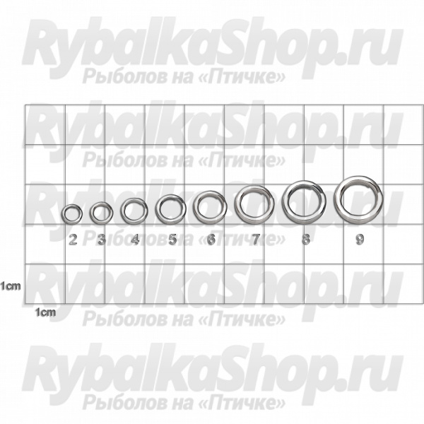 Заводные кольца Hearty Rise Monster Split Ring MSR-10-4