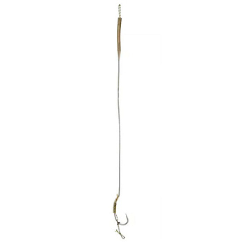 Поводок карповый Mikado Anti-Blow Out Rig - 23см, кр.№4, 25 lbs/11,34кг (уп.-2шт.) (AMC-PBO2C-4)