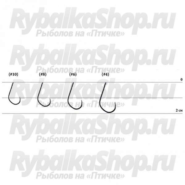 Крючок форелевый одинарный Decoy AH-Type IV #10