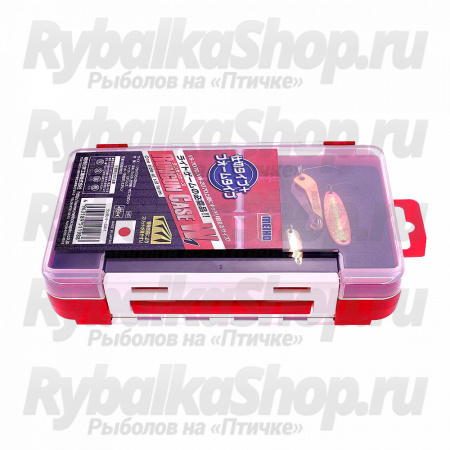 Коробка для приманок 2стор. Meiho RunGun Case 3010W-1 205x145x40 с разделит+вкладыш, красная
