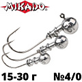 Джиг-головка Mikado Abeerdeen BN крючок №4/0 Джиг-головка Mikado Abeerdeen BN крючок №4/0
