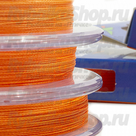 Шнур плетеный Intech First Braid X4 Orange 100m #0.4 / 0.104mm (8lb / 3,63kg)