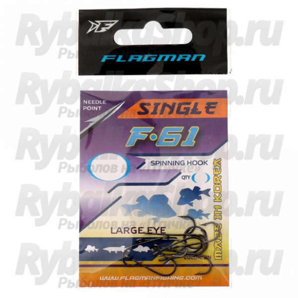 Крючки Flagman Single F-61 #№1/0