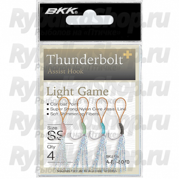 Крючок-ассист BKK Thunderbolt+ S (4шт)