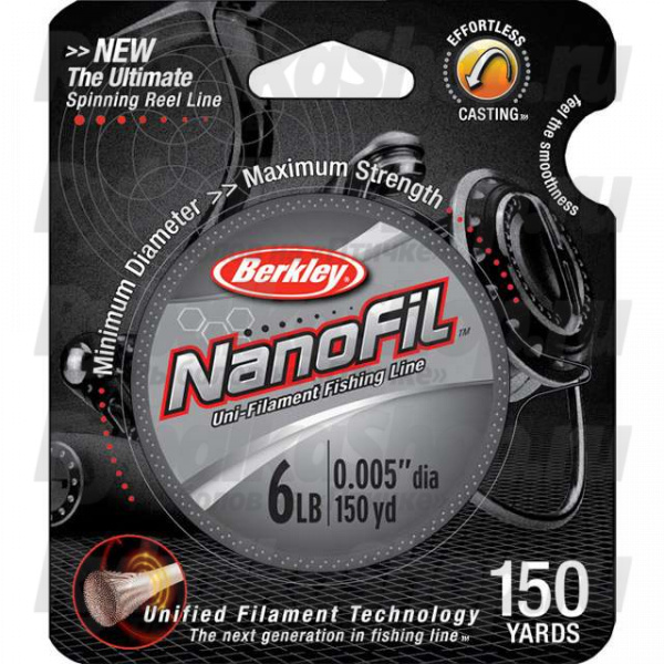 Шнур плетеный Berkley NanoFil Clear 125m - 0,28mm