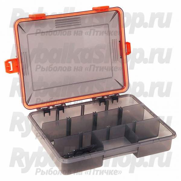 Коробка для приманок Kosadaka TB-S33S-SMK, 23*18*5см, герметичная, дымчатая