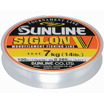 Леска монофильная Sunline Siglon V 100м 10R Connected #10/40LB/0,52mm
