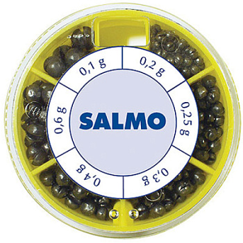 Грузила набор Salmo Дробинка PL 6 секций крупные 70г