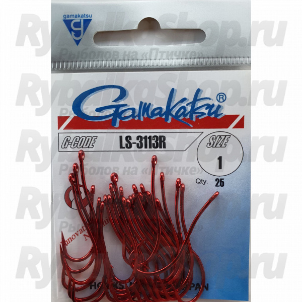 Крючок Gamakatsu Hook LS-3113R Red №01