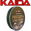Kaida Ultimate Feeder & Carp Braid темно-зеленая 200м Kaida Ultimate Feeder & Carp Braid темно-зеленая 200м