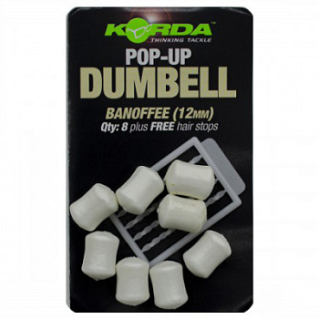 Имитационная приманка Korda Dumbell Pop-Up Banoffee 12 mm KPB29
