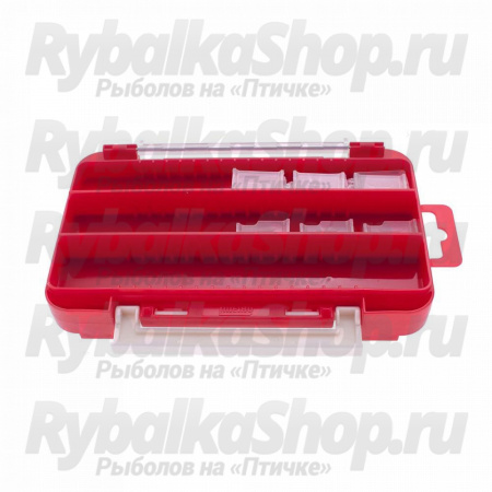Коробка для приманок 2стор. Meiho RunGun Case 3010W-1 205x145x40 с разделит+вкладыш, красная