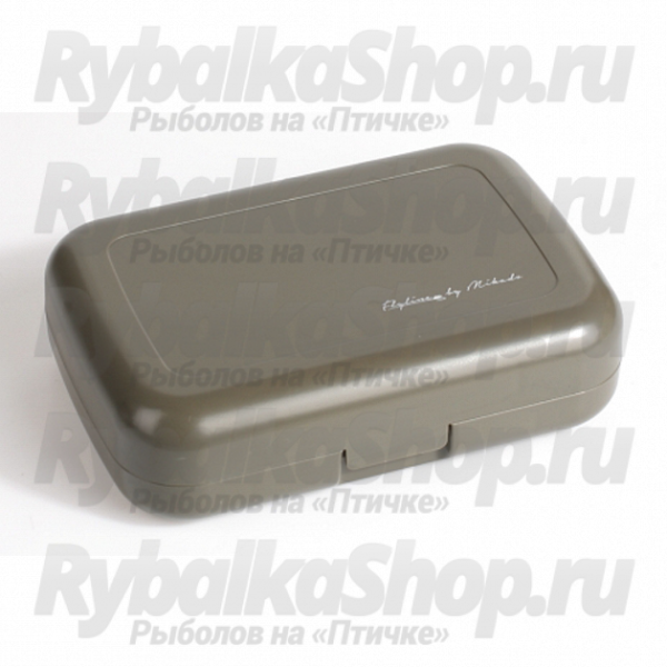 Коробка для мормышек и мушек Mikado (12,8 х 8,6 х 3,4см) серая, водонепроницаемая (Арт.UAM-034A-GY)