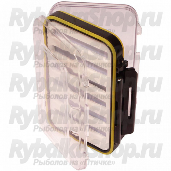 Коробка для мушек Kosadaka TB-S29-CL, 15*10*4.5см, герметичная, двухсторонняя